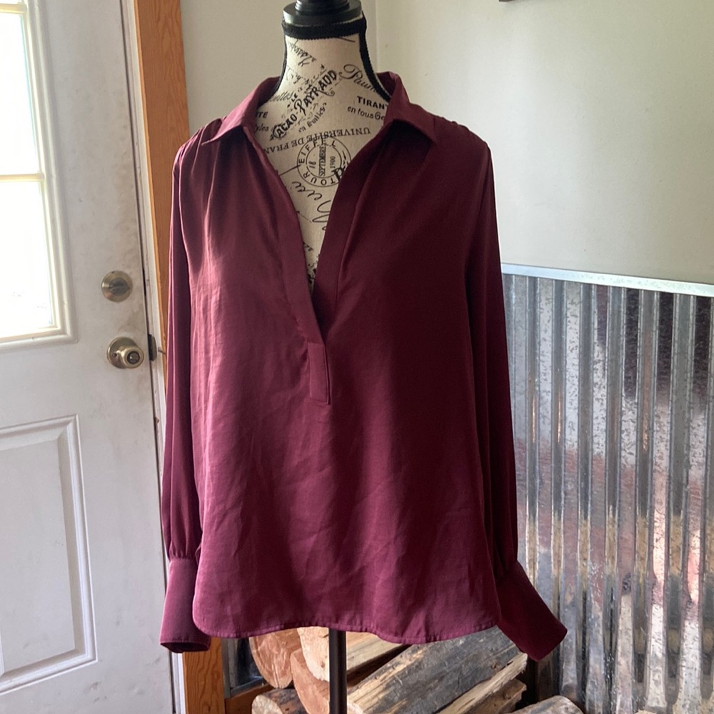 Banana Republic Polyester popover blouse